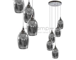LAMPA wisząca MARINA 35-60198 Candellux szklana OPRAWA zwis kaskada chrom