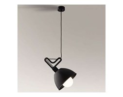 LAMPA wisząca GOBO 5591/E27/CZ Shilo metalowa OPRAWA zwis czarny