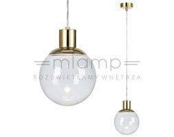 LAMPA wisząca LAND 106592 Markslojd szklana OPRAWA zwis kula ball mosiądz przezroczysta