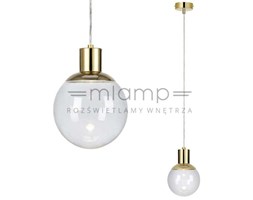 LAMPA wisząca LAND 106594 Markslojd szklana OPRAWA zwis kula ball mosiądz przezroczysta