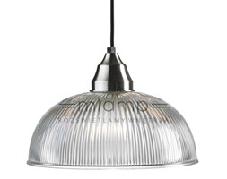 Szklana LAMPA wisząca ASNEN 104333 Markslojd plisowana OPRAWA zwis kopuła przezroczysta