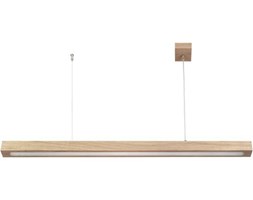 LAMPA wisząca FUTURA WOOD LOW 32705 Sigma drewniana OPRAWA LED 8W zwis belka prostokątna dąb