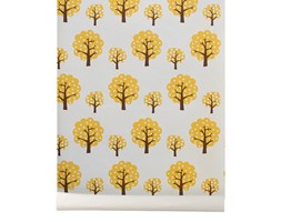 Tapeta dziecięca DOTTY żółta - ferm LIVING