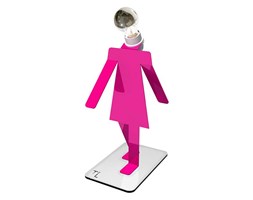 MOONWALKETTE COSMO - Lampa stojąca Różowy