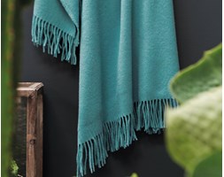 Pled z wełny merynosa Blanc Des Vosges Cuba Turquoise