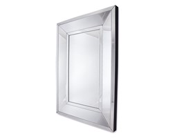 Ava 80x120 - eleganckie, prostokątne lustro w stylu Glamour o fazowanej ramie lustrzanej