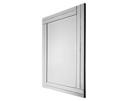 Ariana 80x120 - eleganckie, ozdobne lustro w prostokątnej ramie ozdobionej kryształkami