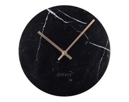 Zuiver :: Clock Marble Time black DIA 25cm