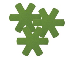Zestaw 3 podstawek pod gorące naczynia Pop Green