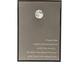 Dekoracja ścienna Moon 41x29cm