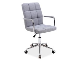 Fotel Obrotowy Q-022 Szary Materiał