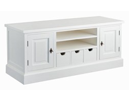Dekoria Szafka RTV Brighton 150cm white, 150 × 55 × 65 cm