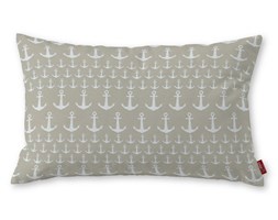 Dekoria Poszewka Kinga na poduszkę prostokątną, kotwice beżowo-białe, 60 × 40 cm, Wyprzedaż do -50%