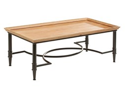 Dekoria Ława prostokątna Kendari natural 119x59x45cm, 119 × 59 × 45 cm