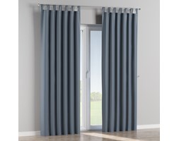 Dekoria Zasłona zaciemniająca na szelkach 1 szt., ciemny niebieski o wyraźnej strukturze, 1szt 140 × 260 cm, Blackout - zaciemniające