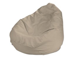 Dekoria Worek do siedzenia, Caffe Latte (beżowy), Ø50 × 85 cm, Cotton Panama