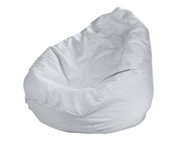 Dekoria Worek do siedzenia, White (biały), Ø50 × 85 cm, Cotton Panama
