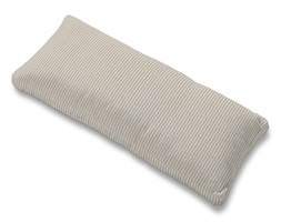 Dekoria Poszewka na poduszkę Karlstad 67x30cm, kremowo-beżowe pasy ala sztruks, poduszka Karlstad 67 × 30 cm, Living