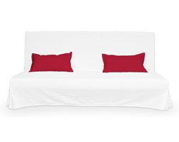 Dekoria 2 poszewki niepikowane na poduszki Beddinge, Scarlet Red (czerwony), poduszki Beddinge, Cotton Panama