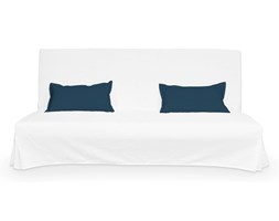 Dekoria 2 poszewki niepikowane na poduszki Beddinge, Ocean Blue (morski niebieski), poduszki Beddinge, Cotton Panama
