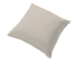 Dekoria Poszewka Tomelilla 55x55cm, kremowo-beżowe pasy ala sztruks, 55 × 55 cm, Living