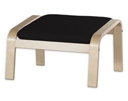 Dekoria Poduszka na podnóżek Poäng, Black (czarny), Podnóżek Poäng, Cotton Panama