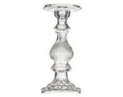 Dekoria Świecznik Elie szklany 26cm, 26cm