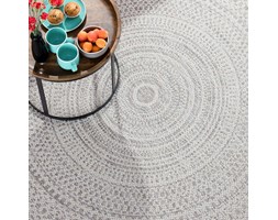 Dekoria Dywan Breeze Circles wool/cliff grey 160x230cm, 160 × 230 cm