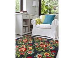 Dekoria Dywan Modern Folk anrtacite 67x130cm, 65 × 130 cm