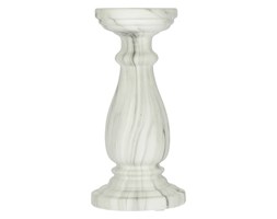 Dekoria Świecznik Calacatta wys. 25cm, 12x12x25cm