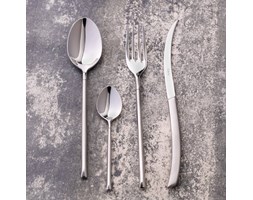 Dekoria Sztućce Awangarda Silver komplet dla 6osób 24 części, 47,5 × 28 × 4,5 cm