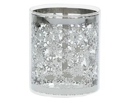 Dekoria Świecznik Christmas Time Silver wys.8cm, 7x7x8cm