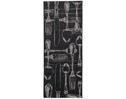 Dekoria Dywan Cottage Cutlery black/wool 60x180cm, 60 × 180 cm
