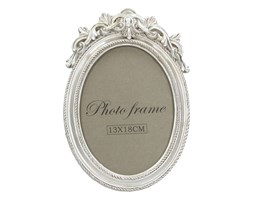 Dekoria Ramka Ester 215x22,5cm owalna silver, 20x22,5cm owalna silver