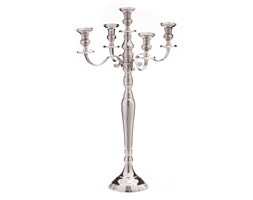 Dekoria Świecznik Palace Silver wys. 78cm, 46x46x78cm