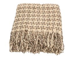 Dekoria Pled Zelandia brown 140x200cm, 140x200cm