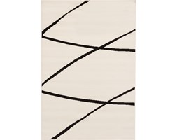 Dekoria Dywan Modern Lines Cream/black 135x190cm, 135 × 190 cm