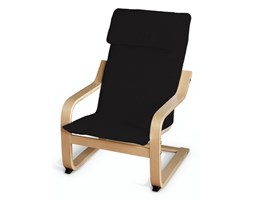 Dekoria Poduszka na fotelik dziecięcy Poäng, Black (czarny), fotelik dziecięcy Poäng, Cotton Panama