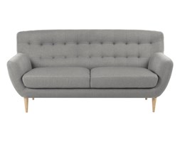 Sofa waldi szara skandynawska pikowana 3 osobowa 185