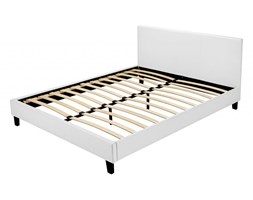 Łóżko Mattson białe 160x200 ze stelażem i materacem EOS + 2 poduszki GRATIS