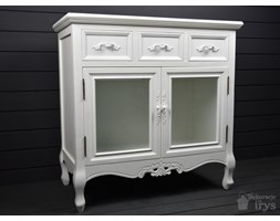 KOMODA Z DREWNA BUKOWEGO I MDF W STYLU RETRO, VINTAGE