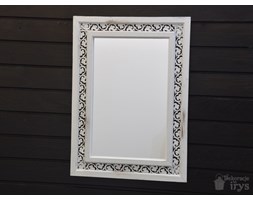 LUSTRO LUSTERKO BIAŁE PROSTOKĄT RETRO SHABBY CHIC