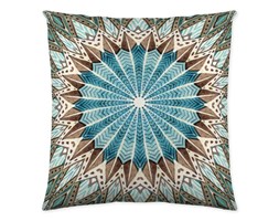 Dekoria Poszewka Rosette Turqouise 45x45cm, 45 × 45 cm