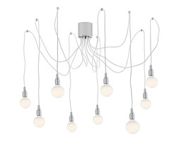 MORE lampa wisząca 9 x 60W E27 ( przewód biały) KASPA 10368901