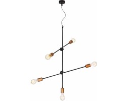 Lampa wisząca Nowodvorski Sticks 6270 zwis żyrandol oprawa 5x60W E27 czarny/miedź