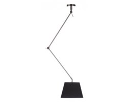 Lampa wisząca zwis Azzardo Adam S 1x60W E27 czarna / satyna MD2299-S BK + żarówka LED za 1 zł GRATIS! - wysyłka w 24h