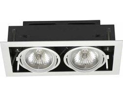 Lampa downlight Nowodvorski II 4871 oprawa sufitowa 2x50W AR111 srebrny - wysyłka w 24h