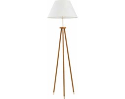 Lampa oprawa podłogowa Alfa Lento 1x60W E27 kremowa/brązowa 9212