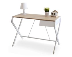 Minimalistyczne biurko skandynawskie z szufladą Designo białe