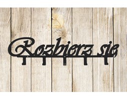 Wieszak na ubrania ROZBIERZ SIĘ XL czarny